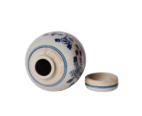 Mini Ginger Jar - Bird and Flower