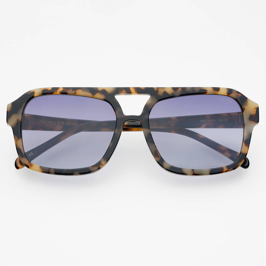 Freyrs Havana Acetate Aviator Sunglasses