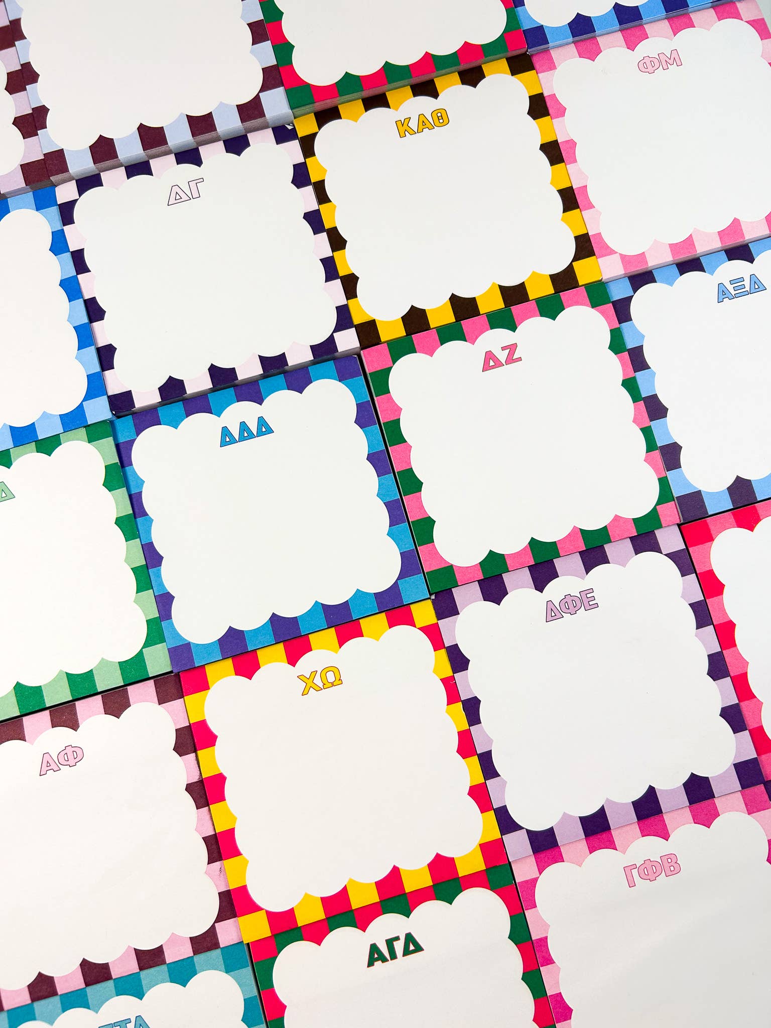 Sorority Scallop Note Cube