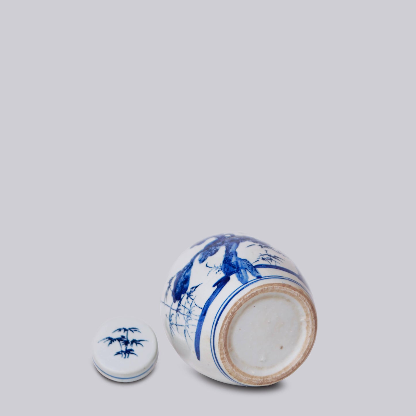 Blue and White Porcelain Three Friends Ginger Jar
