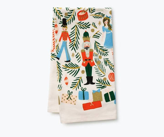 Christmas Tree Nutcracker Tea Towel