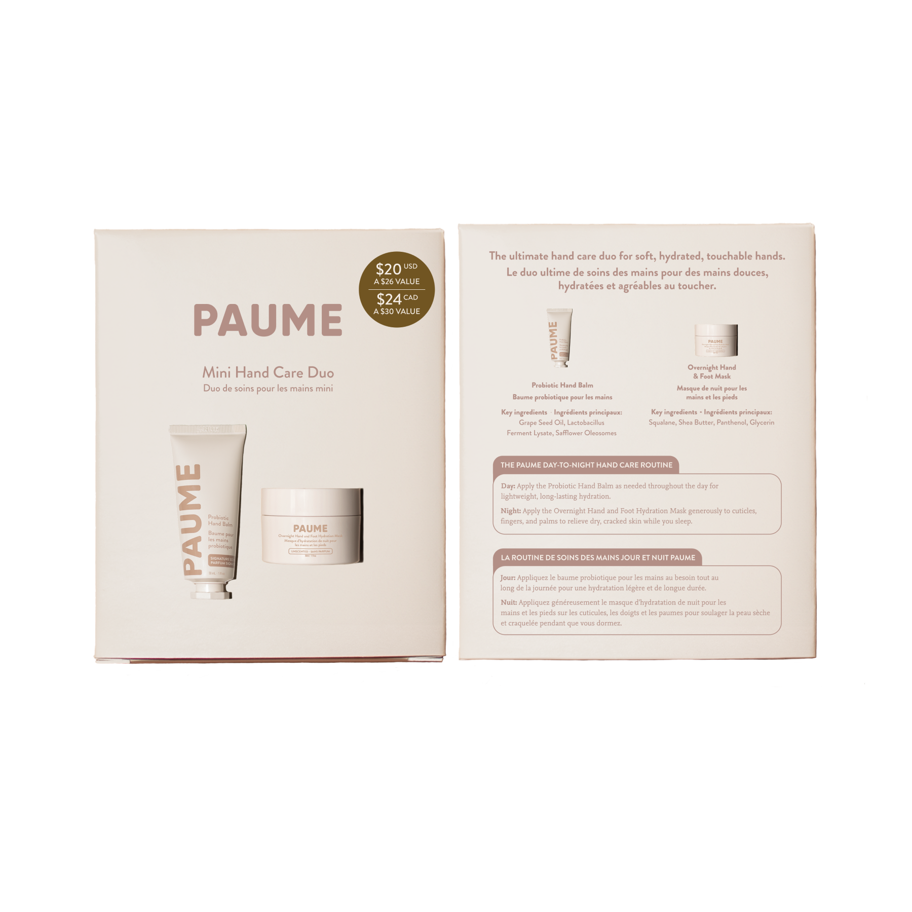 PAUME Hand Care Duo Mini Boxed Set