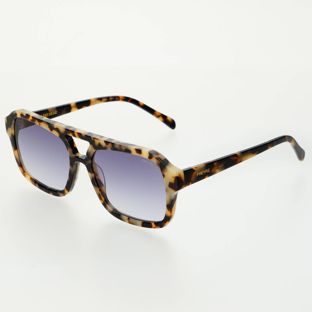 Freyrs Havana Acetate Aviator Sunglasses
