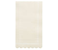 Guest Napkins Scalloped Edge Cream/20pkg