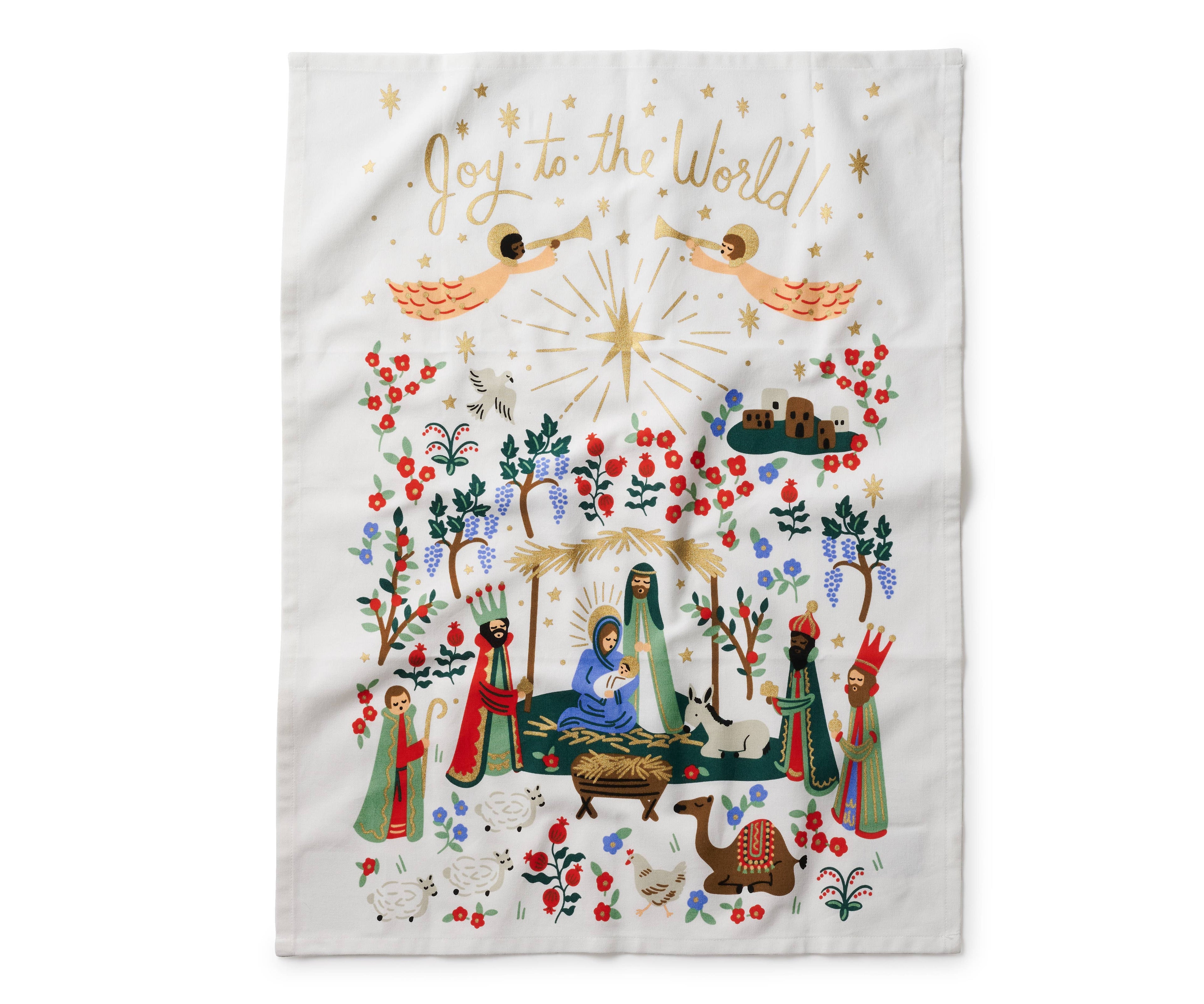 Christmas Nativity Tea Towel
