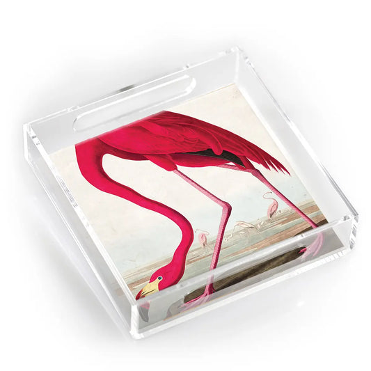 Flamingo Lucite Tray