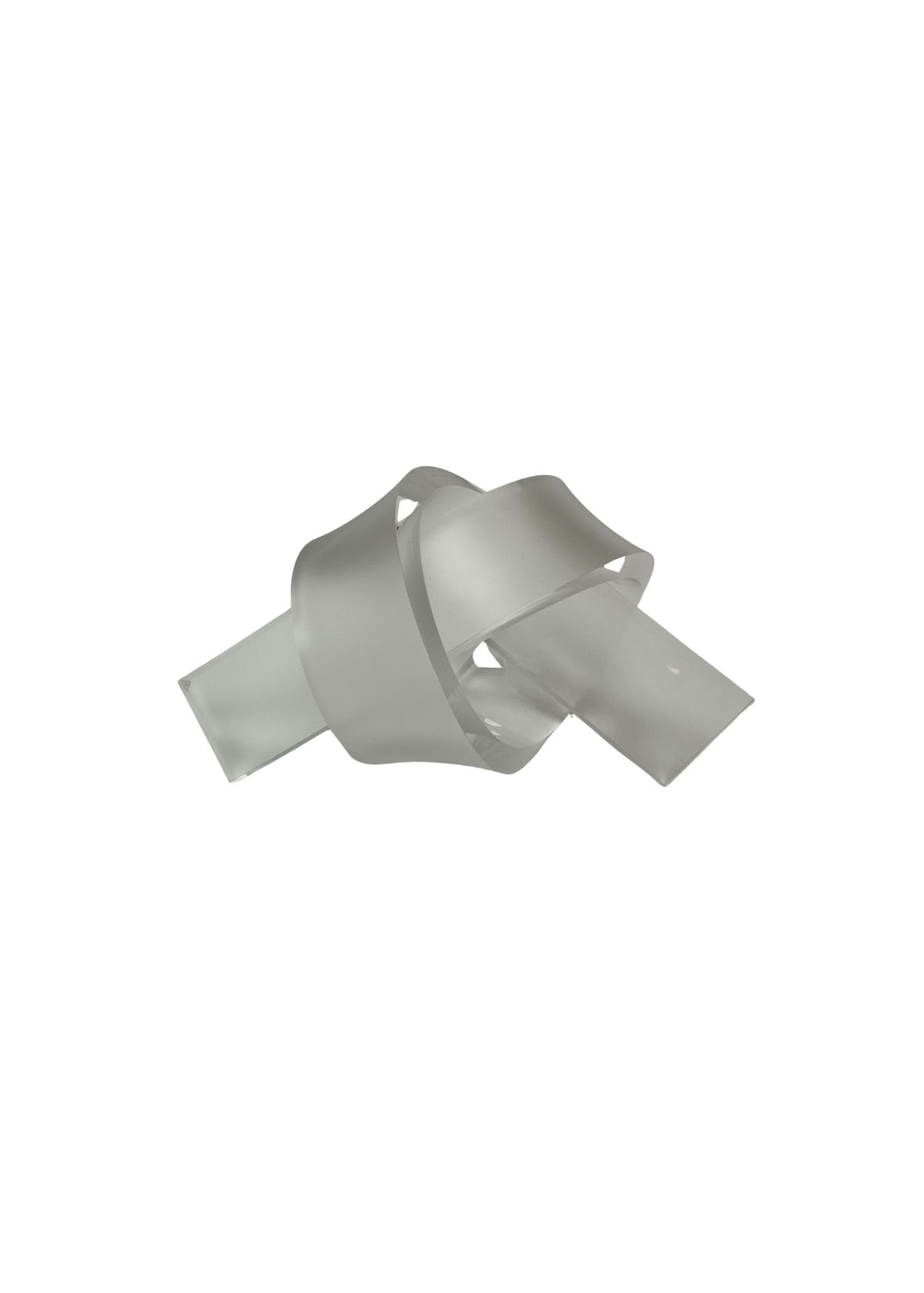 Frosted Lucite Knot - Large