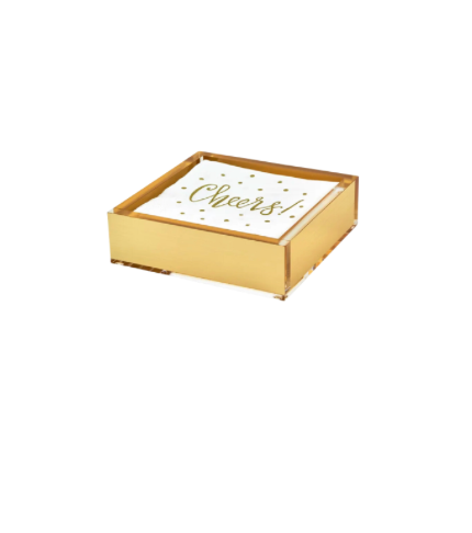 Gold Cocktail Napkin Holder