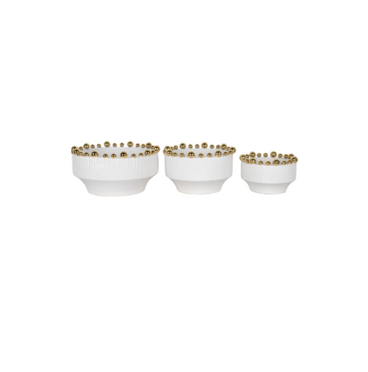 Gold Dot Bowl - 3 Sizes