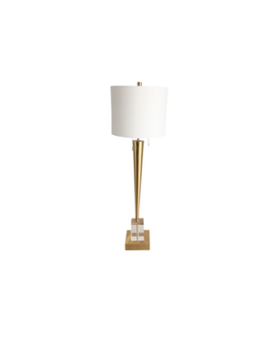 Gold and Lucite Buffet Lamp
