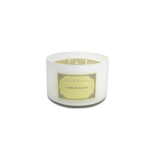 K. Hall LemonSage 23oz Candle